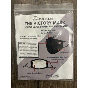 Rhoback The Victory Mask Black Face UV Protection Rare NEW